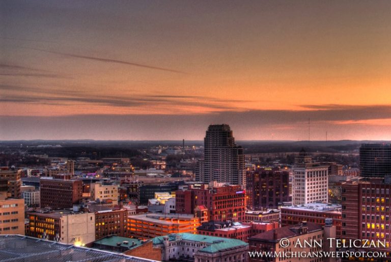 Grand Rapids at Sunset – Michigan Sweet Spot